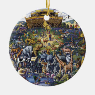 Noahs Ark Animals Keramikornament