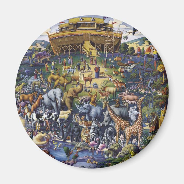 Noahs Ark Animals Magnet (Vorne)