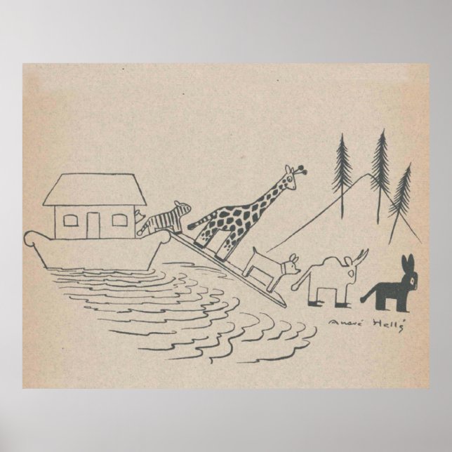 Noah's Ark Art Print Poster (Vorne)