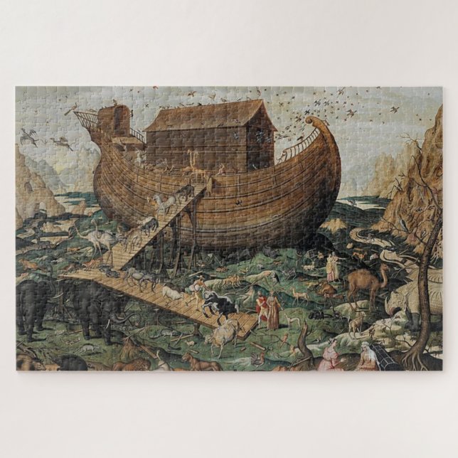 Noahs Ark auf dem Ararat von Simon de Myle Puzzle (Horizontal)