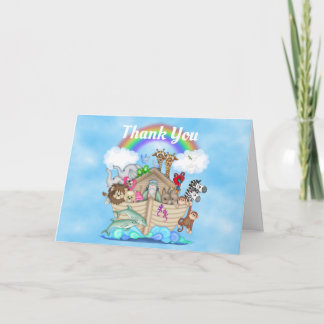 Noah's Ark Baby Shower Danke Karte