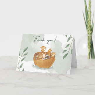 Noah's Ark Baby Shower Danke Karte
