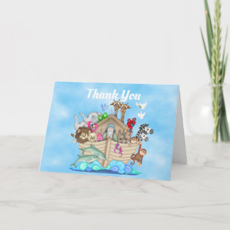 Noah's Ark Baby Shower Danke Karte