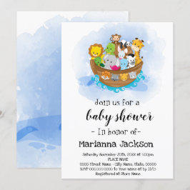 Noah's Ark Baby Shower Einladung