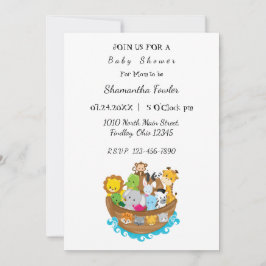 Noah's Ark Baby Shower Einladung