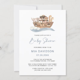Noah's Ark Baby Shower Einladung