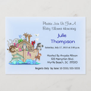 Noah's Ark Baby Shower Einladung