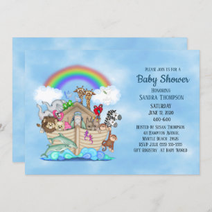 Noah's Ark Baby Shower Einladung