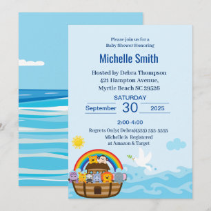 Noah's Ark Baby Shower Einladungen