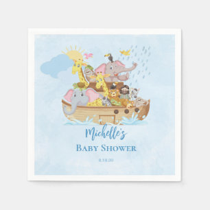 Noahs  ark baby shower serviette