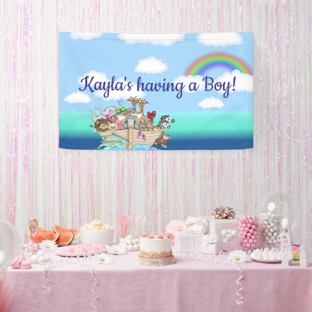 Noahs Ark Baby Showwall Banner (Party)