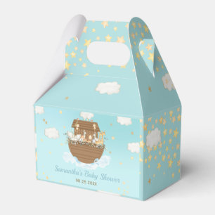 Noah's Ark Blue Boy Baby Shower Vielen Dank Geschenkschachtel