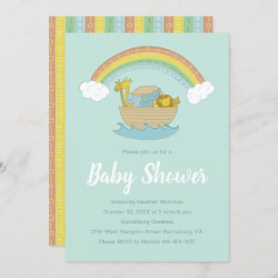 Noah's Ark Boho Baby Shower Einladung