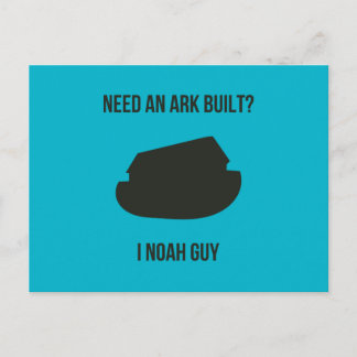 Noah's Ark Christlich Pun Postkarte