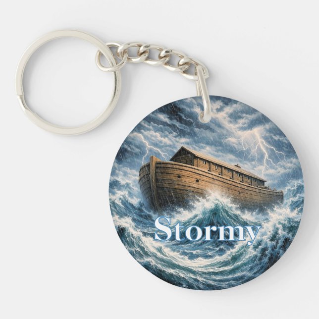 Noah's Ark Customizable Keychain Schlüsselanhänger (Vorderseite)