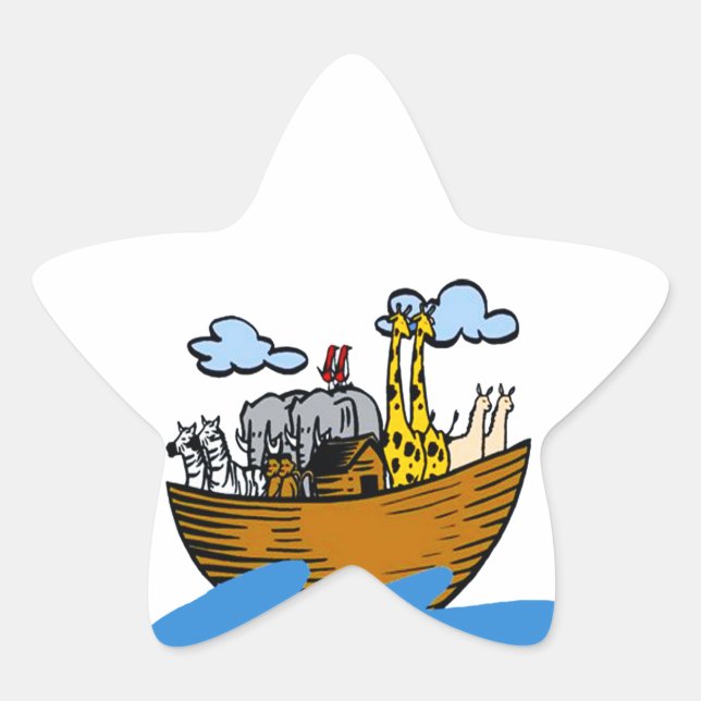 Noah's Ark Customizable Stickers (in 5 Formen) (Vorderseite)