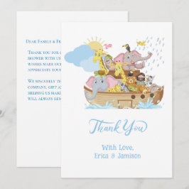 Noah's Ark Dankeschön Card Dankeskarte