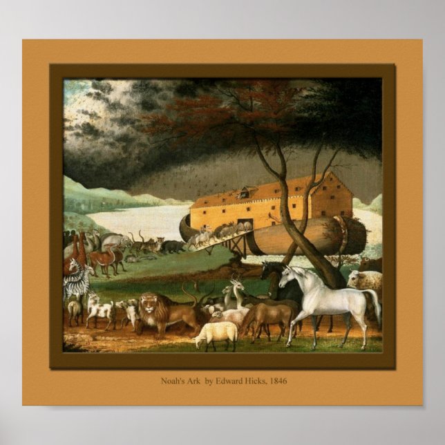 Noahs Ark Fine Art Kids Room Print Poster (Vorne)