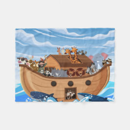 Noah's Ark Fleece Blanket für Kinder
