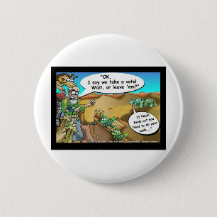 "Noah's Ark" Funny Cartoon T-Shirts Gift Sammlerst Button