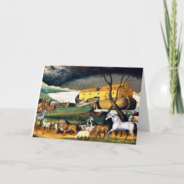 Noah's Ark, Gemälde von Edward Hicks Karte (Vorderseite)
