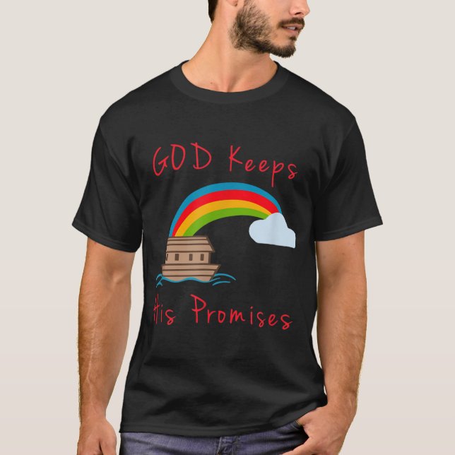 Noahs Ark God Behalte seine Versprechen Niedlich T-Shirt (Vorderseite)