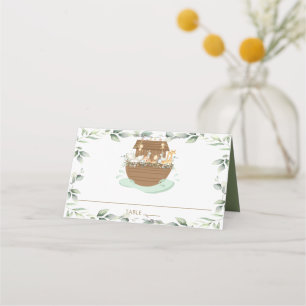 Noah's Ark Greenery Animals Baby Shower Geburtstag Platzkarte