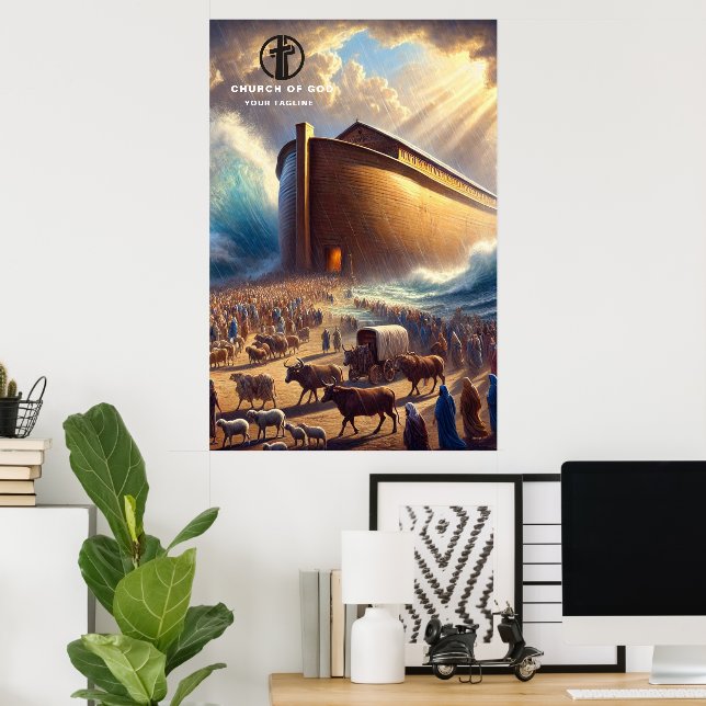 Noah's Ark Hanging Paper Poster (Heimbüro)