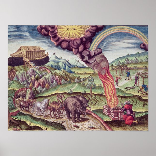 Noah's Ark, Illustration von 'Brevis Narratio' Poster (Vorne)
