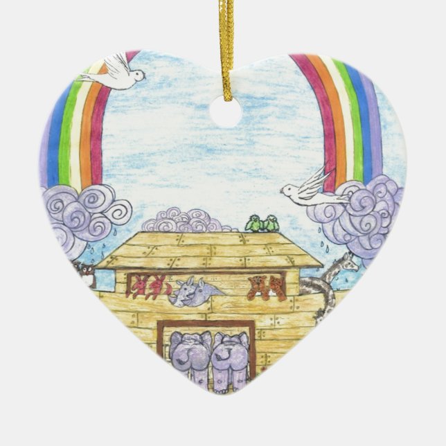 Noah's Ark Keramik Ornament (Vorne)