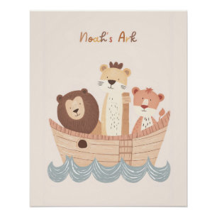 Noah's Ark Kinderzimmer Wall Art, Kids Room Decor Poster