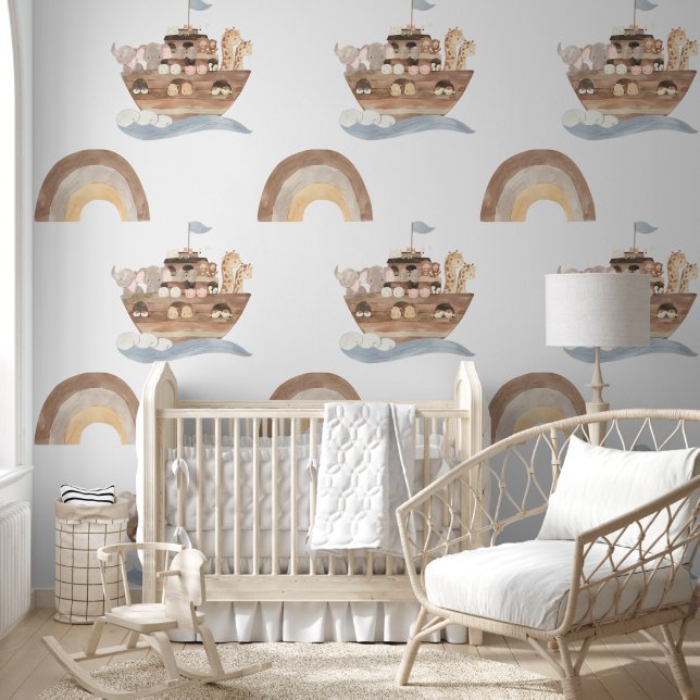 Noah's Ark Kinderzimmer Wallpaper Mural Tapete (Kinder)