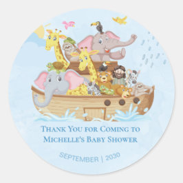 Noahs ark niedlich danke Ihnen dafür Runder Aufkleber