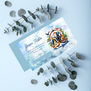 Noah's Ark Niedlicher Tiere Baby Dusche Windelwasc Begleitkarte