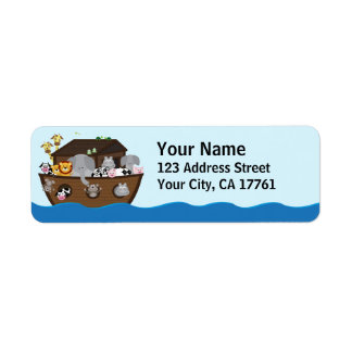 Noah's Ark Ocean Address Labels