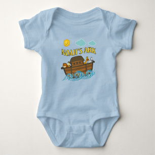 Noahs Ark One Piece Sleeper Button unten Baby Strampler