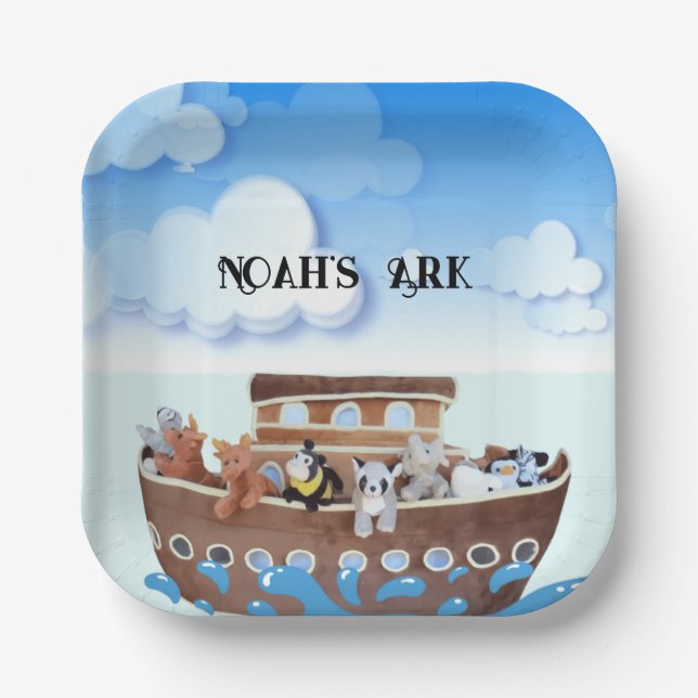 Noah's Ark Pappteller (Vorderseite)