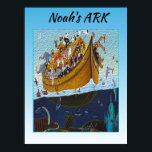 Noah's Ark Poster<br><div class="desc">Helfen Sie mit diesem farbenfrohen Noah's Arch Bild, das Schlafzimmer Ihres Kindes zu aktualisieren. Auf dem Bild befinden sich verschiedene Tiere, die auf einem Arsch stehen, während sie auf See sind. Das Bild kann auch als eine schöne Einführung in die biblische Geschichte der Arche dienen. Sie können dieses "Noah's Ark...</div>