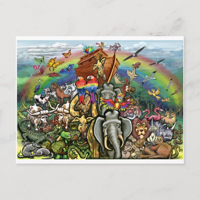 Noah's Ark Postkarte (Vorderseite)