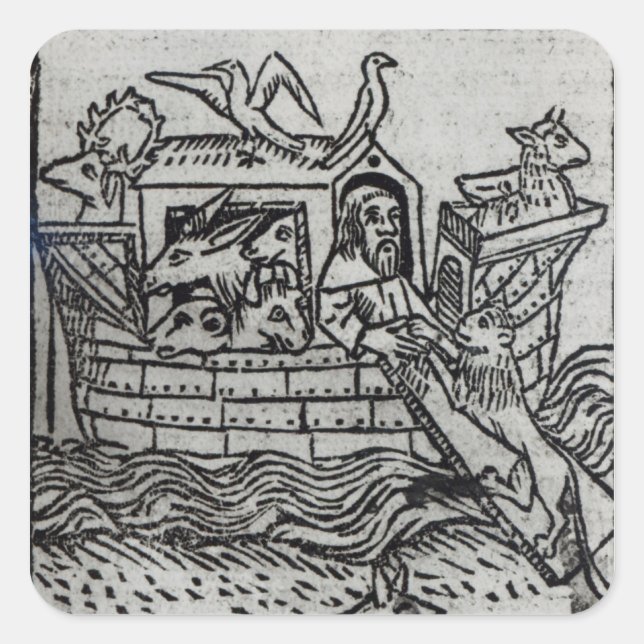 Noah's Ark Quadratischer Aufkleber (Vorderseite)