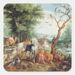 Noah's Ark Quadratischer Aufkleber