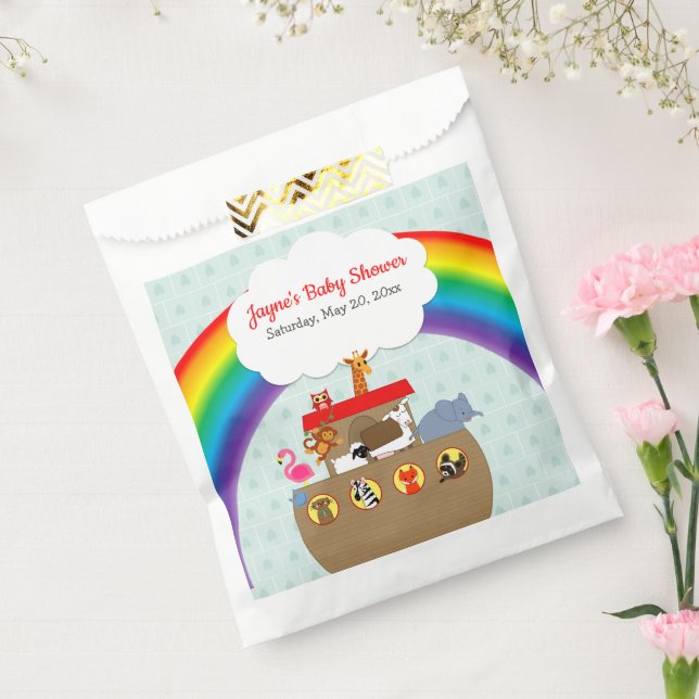 Noah's Ark Rainbow Baby Shower Geschenktütchen (Versiegelt)