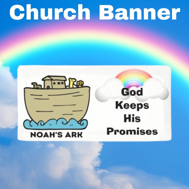 Noahs Ark Rainbow Church Banner (Von Creator hochgeladen)