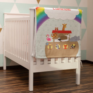 Noah's Ark Rainbow Personalisiert Fleecedecke