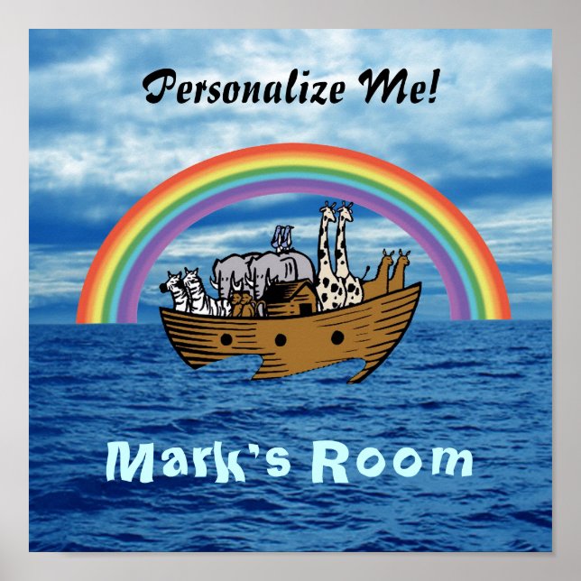 Noah's Ark & Rainbow Poster (Vorne)
