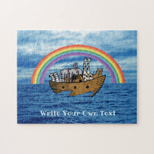 Noah's Ark & Rainbow - Schreiben Sie Ihren eigenen Puzzle