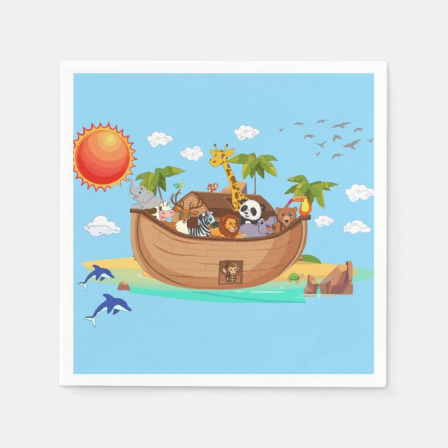Noah's Ark Serviette (Vorderseite)