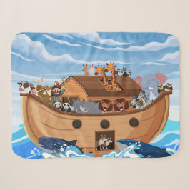 Noah's Ark Sherpa Fleece Blanket für Kinder Sherpadecke