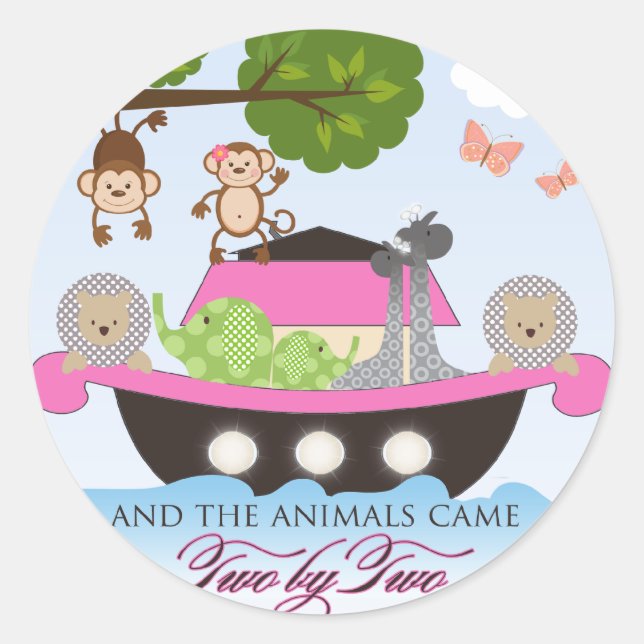Noah's Ark Stickers for Girls (Vorderseite)