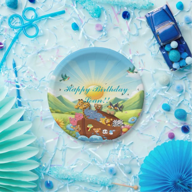 Noah's Ark Theme Pappteller (Party)